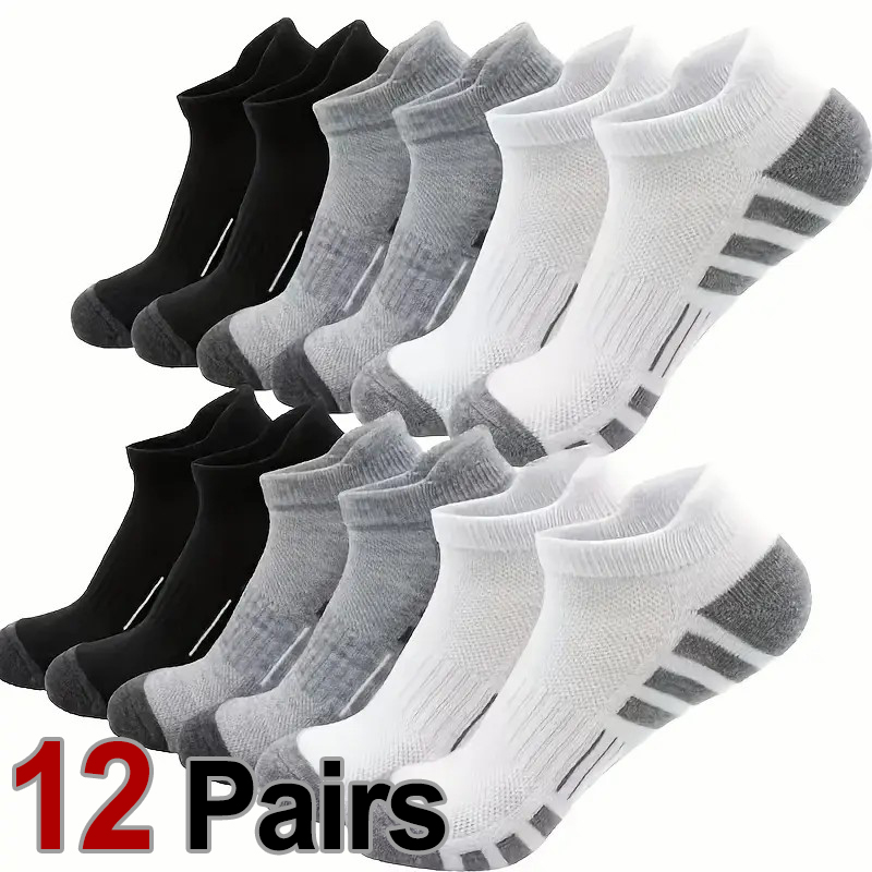 Ankle Brace Sock - 12 pares de calcetines tobilleros deportivos