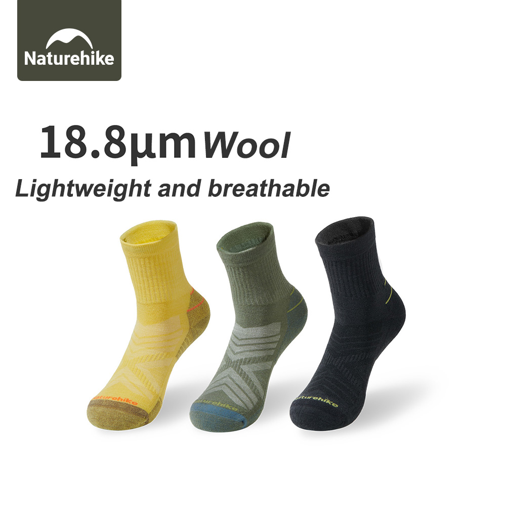 Wool Hiking Sock - Calcetines deportivos Naturehike para hombre, calcetines