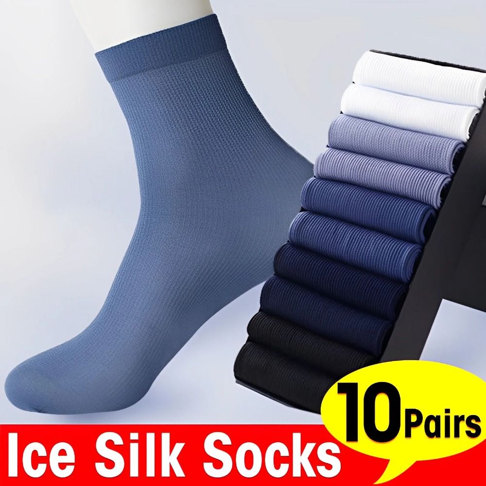 Silk Sock Bamboo - 10 Pares de Calcetines de Seda