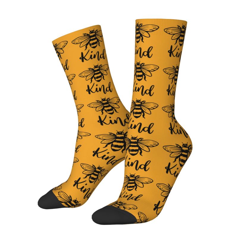 Dress Sock Men - Calcetines de vestir personalizados Honey Bee