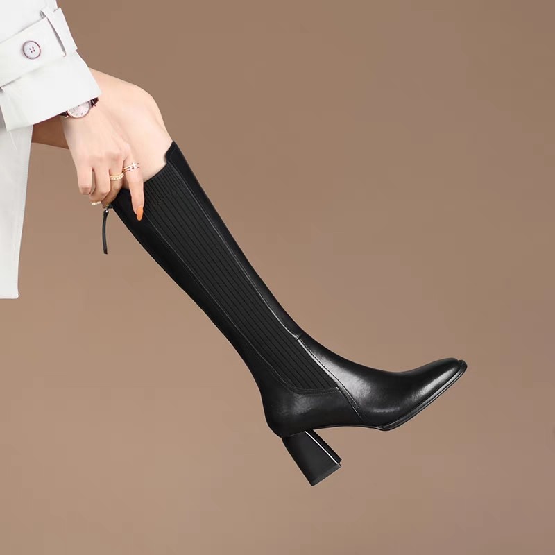 Knee High Sock Women - Botas de calcetín hasta la rodilla