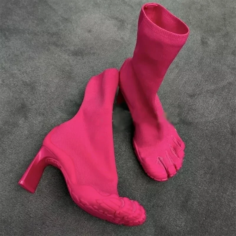 Toe Sock Split - Botas de Moda con Cinco Dedos