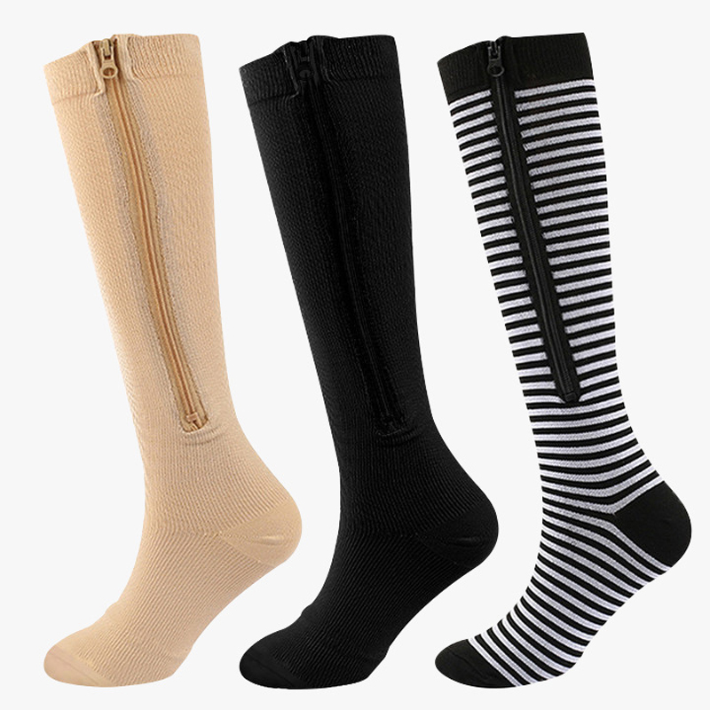 Compression Sock Medical - Calcetines médicos de compresión con cremallera