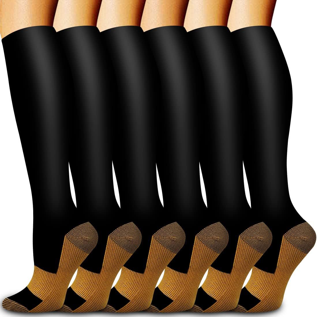 Compression Sock Medical - 6 pares de calcetines de compresión