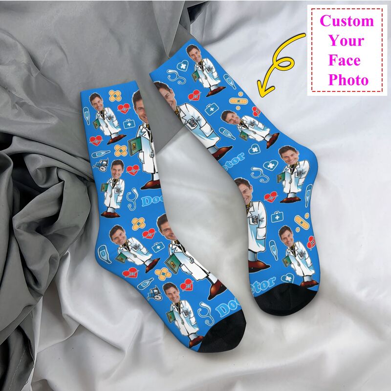 Dress Sock Men - Doctor personalizado hombres mujeres calcetines de