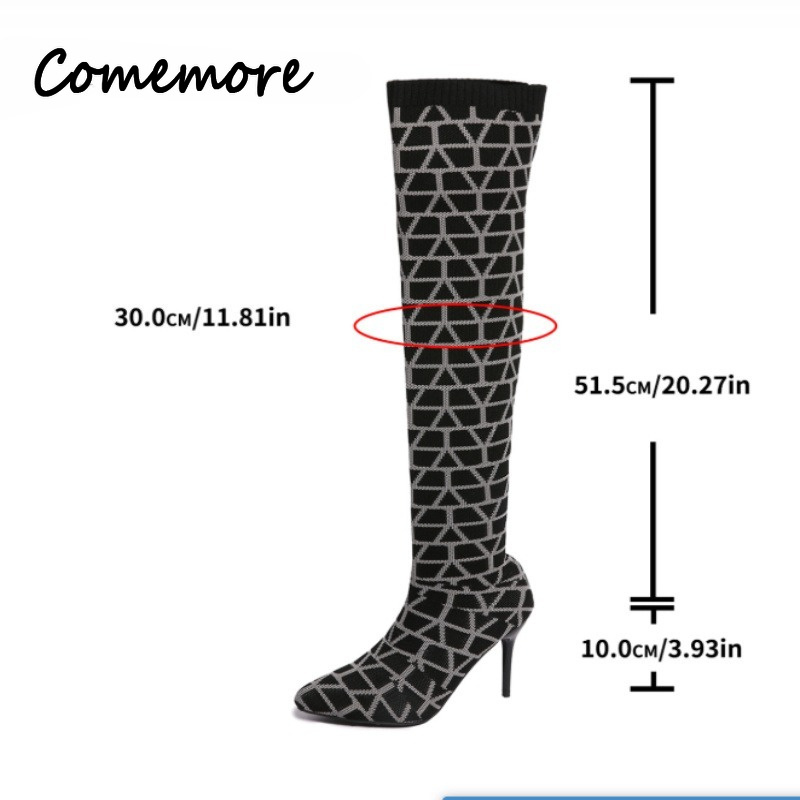Comemore-Botas altas hasta la  - Knee High Sock Women reseña y precio