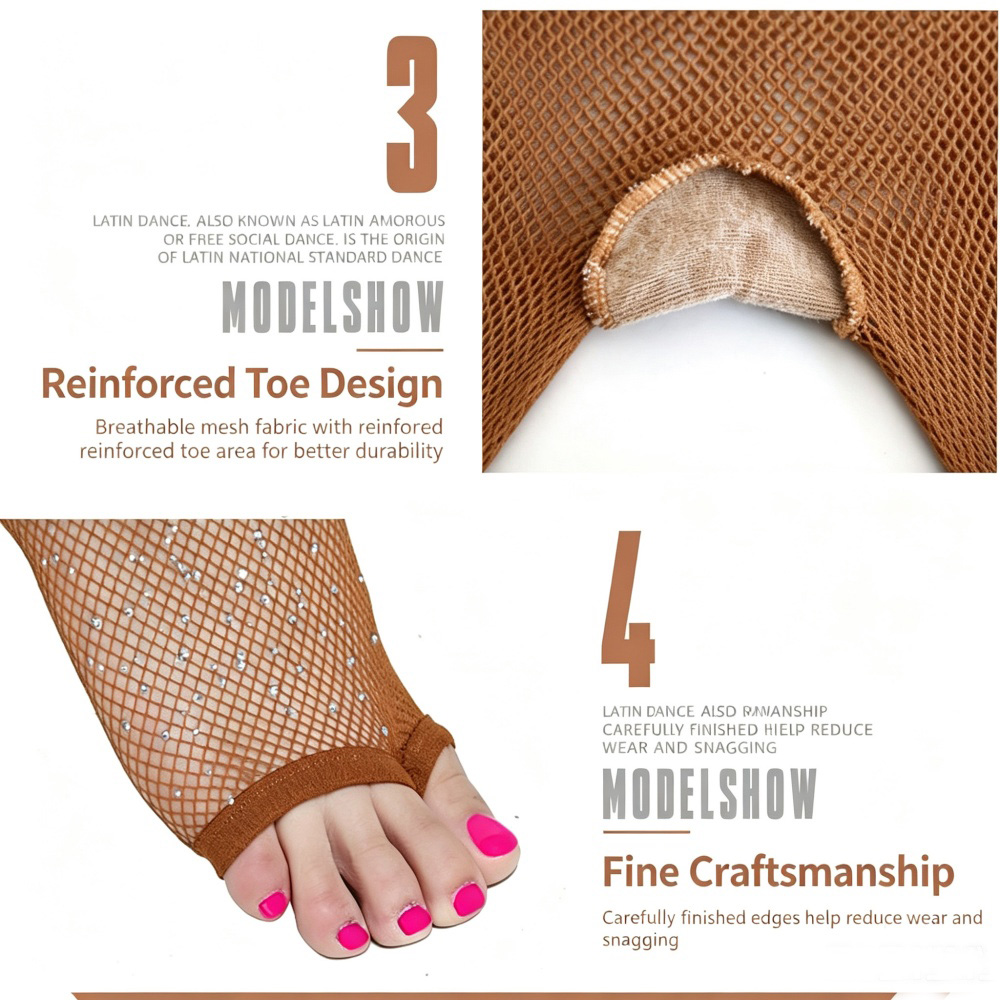 Medias de baile de red elástic - Fishnet Stocking Women reseña y precio