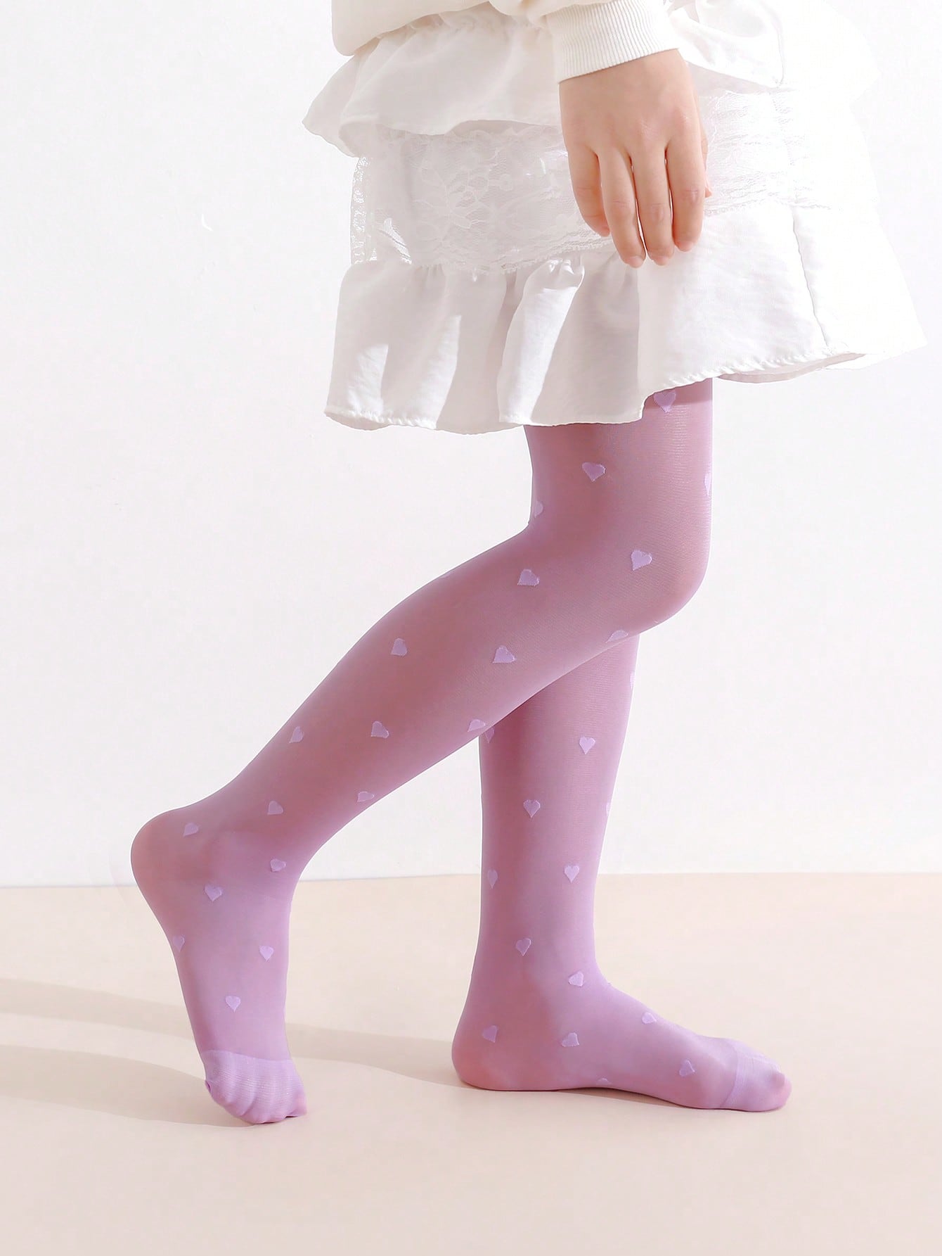 Medias con estampado de corazó - Tights Pantyhose Sheer reseña y precio