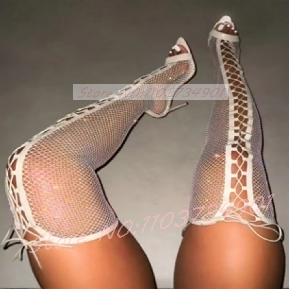 Medias de red hasta el muslo p - Fishnet Stocking Women reseña y precio