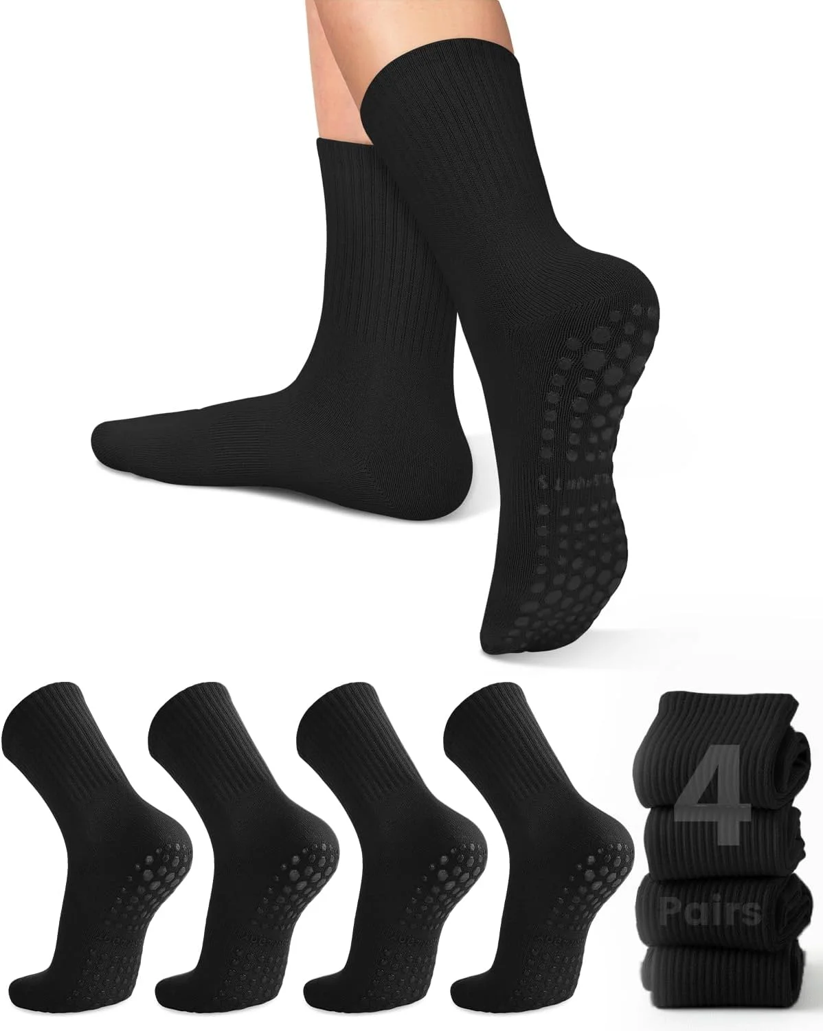 4 pares de calcetines de yoga  - Grip Sock Yoga reseña y precio