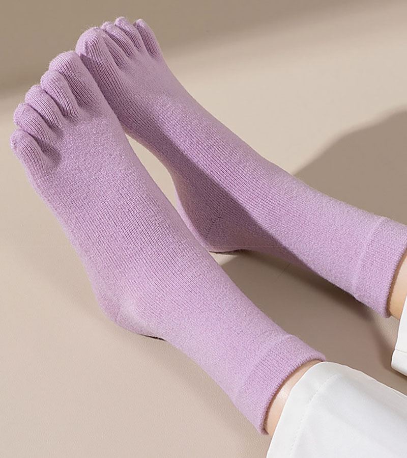 Calcetines de cachemira grueso - Toe Sock Split reseña y precio