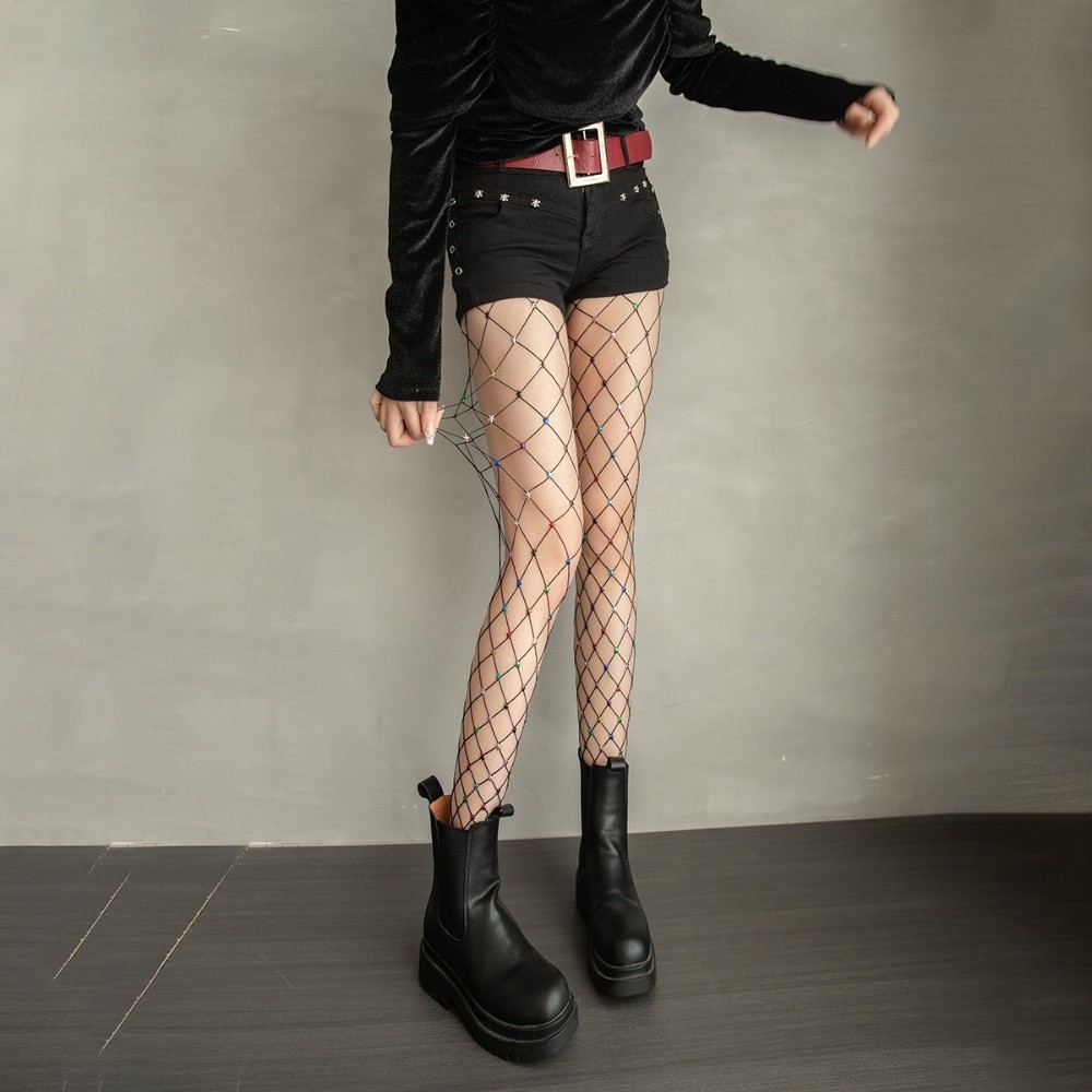 Medias de red coloridas estilo - Fishnet Stocking Women reseña y precio