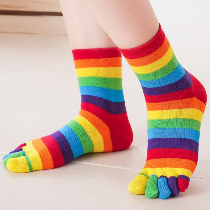 Calcetines de Mujer con Rayas  - Toe Sock Split reseña y precio