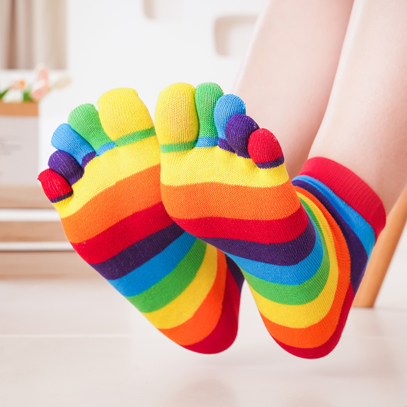 Calcetines de Mujer con Rayas  - Toe Sock Split reseña y precio