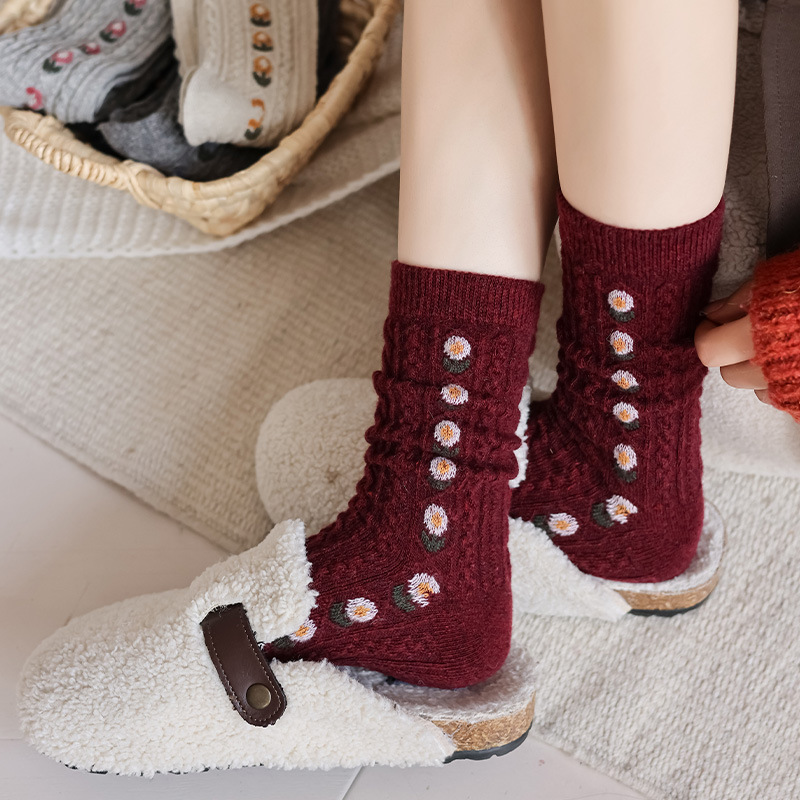 Calcetines coreanos de lana Fl - Boot Sock Slouchy reseña y precio