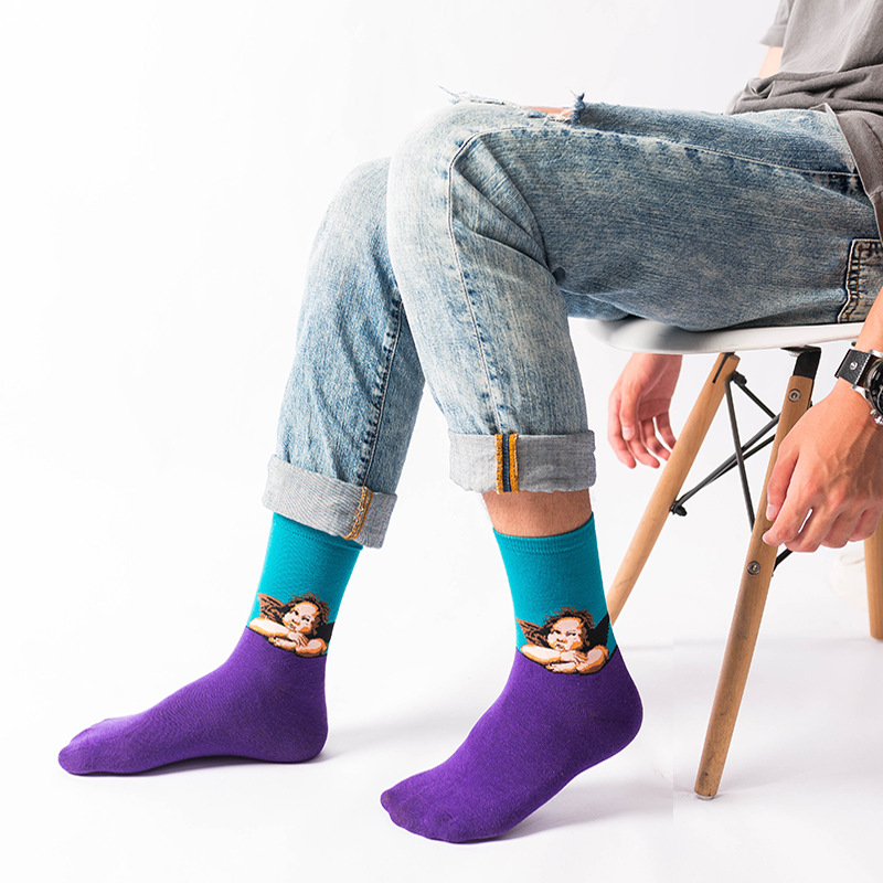 Calcetines de Van Gogh con pin - Cotton Crew Sock Pack reseña y precio