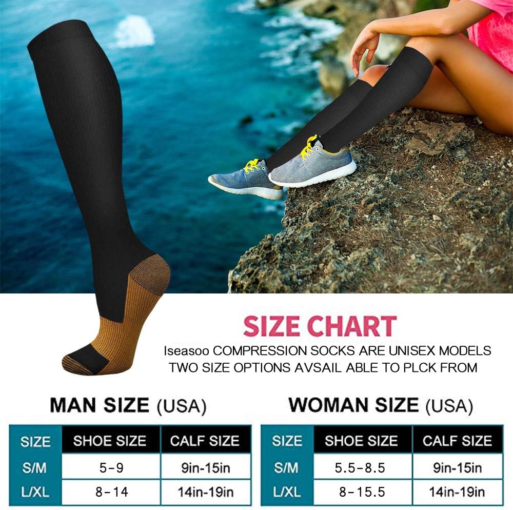 6 pares de calcetines de compr - Compression Sock Medical reseña y precio