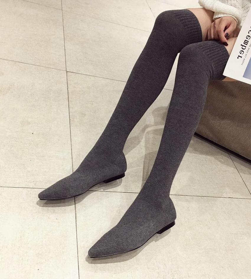 AIYKAZYSDL-Botines de tacón ba - Boot Sock Slouchy reseña y precio