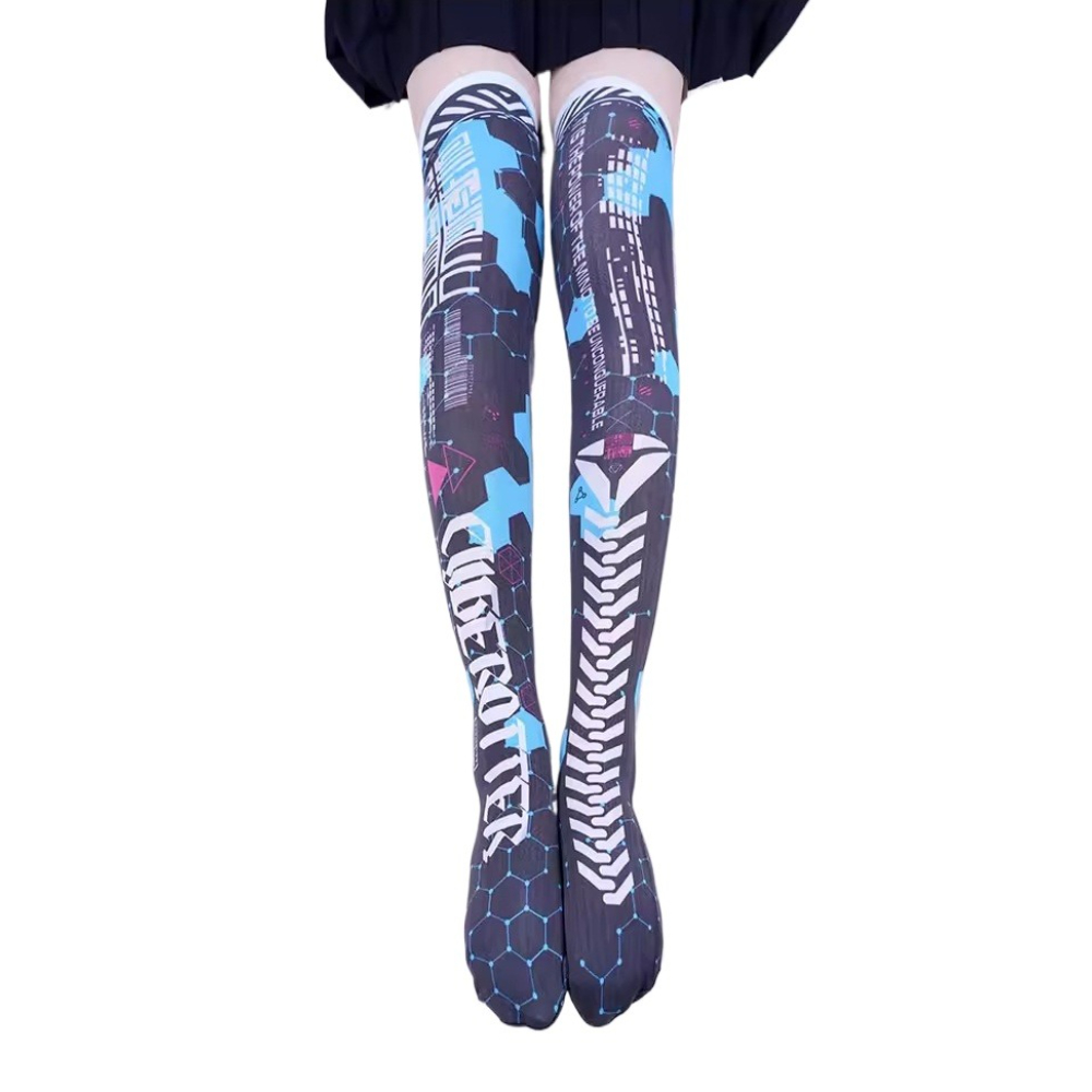 Medias de cosplay de robot de  - Knee High Sock Women reseña y precio