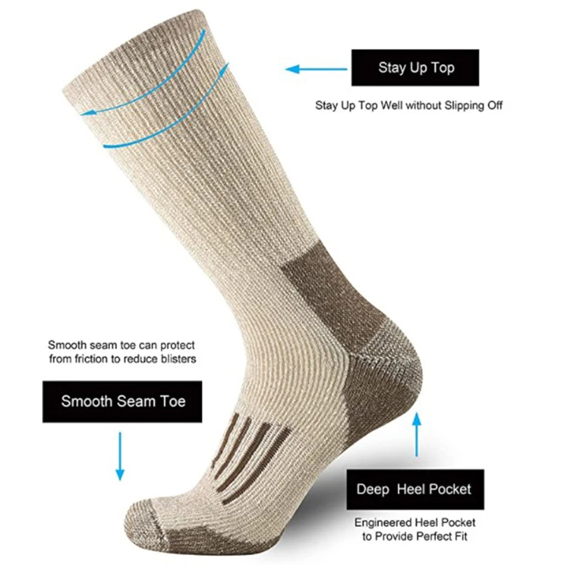 Calcetines de lana 80% gruesos - Wool Hiking Sock reseña y precio