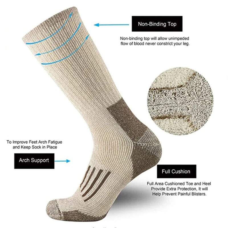 Calcetines de lana 80% gruesos - Wool Hiking Sock reseña y precio